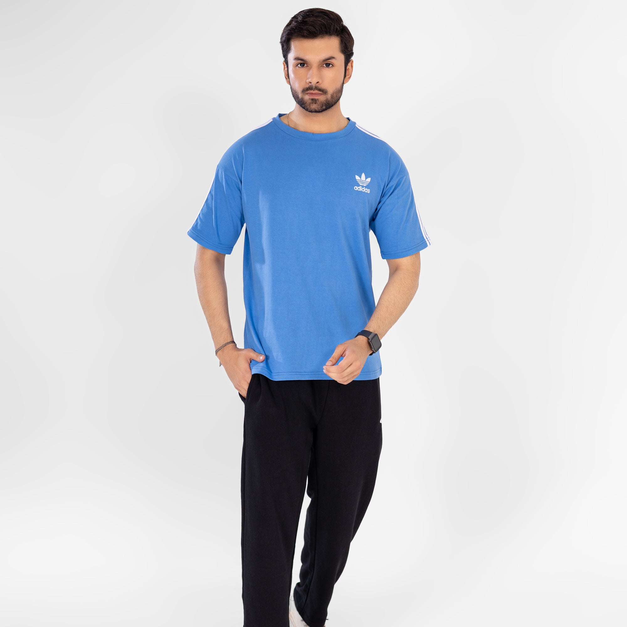 ADI Blue Stripe T-Shirt