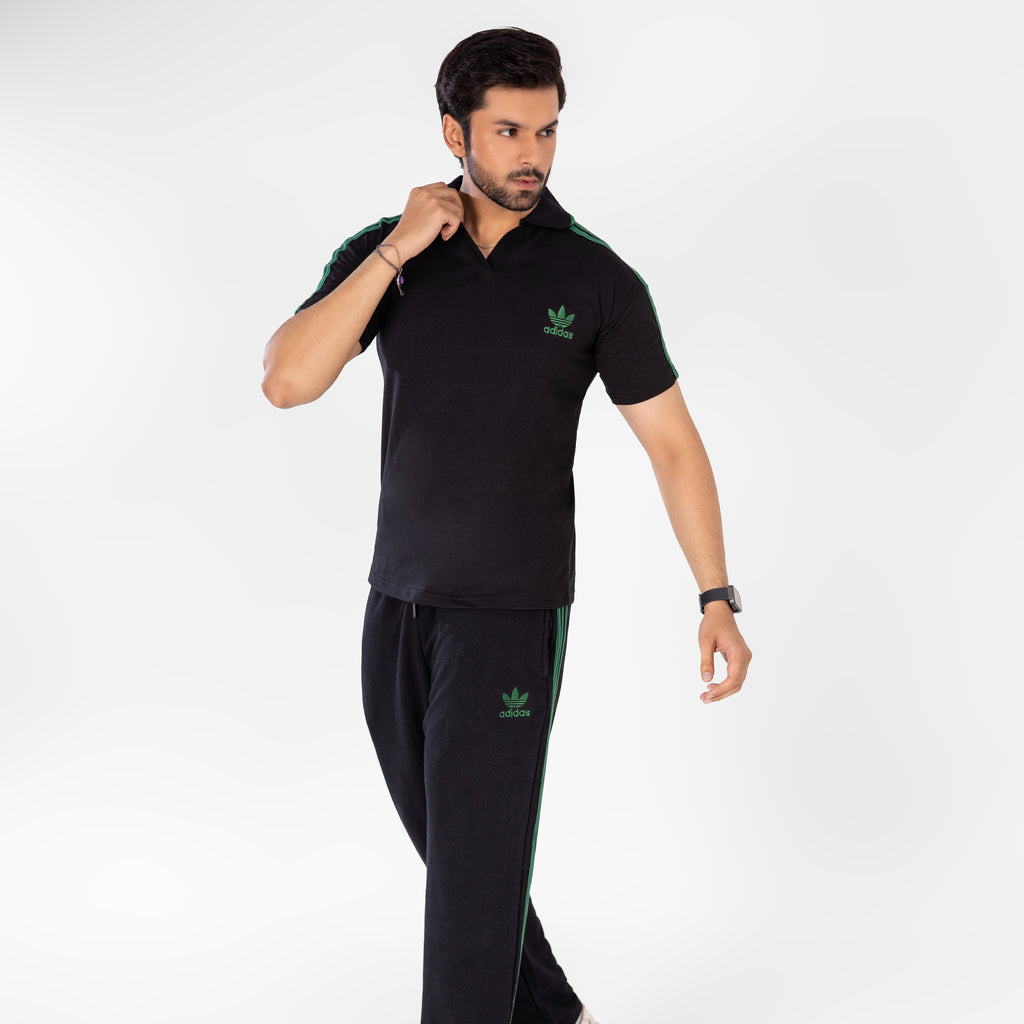 ADI Green Stripe Polo