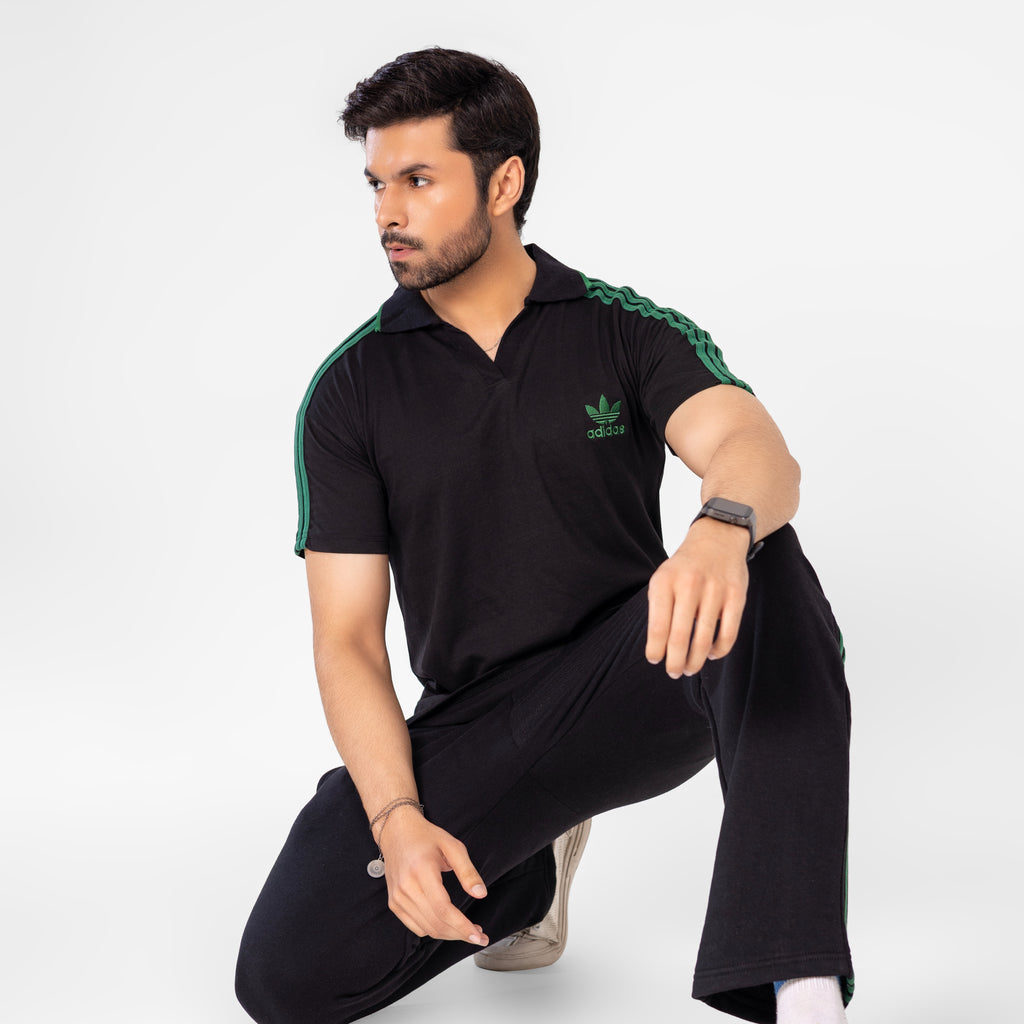 ADI Green Stripe Polo