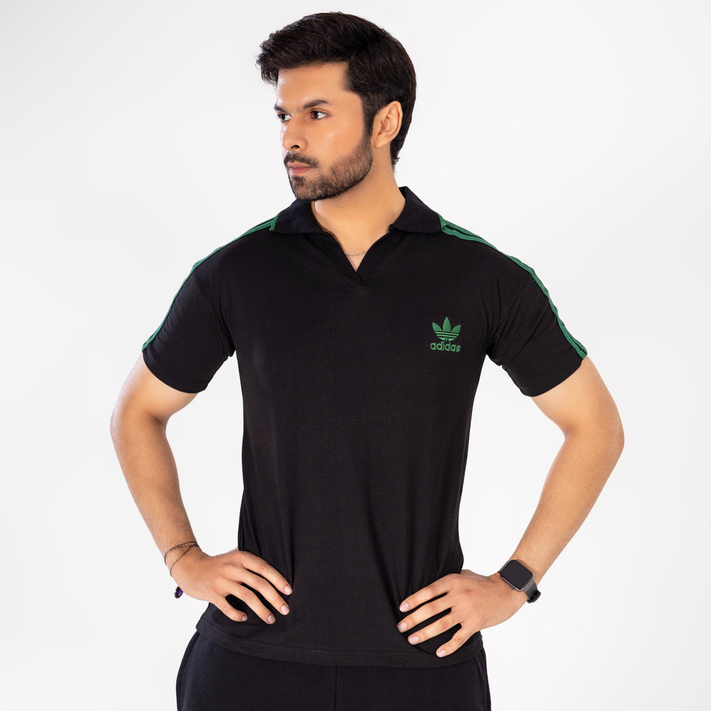 ADI Green Stripe Polo