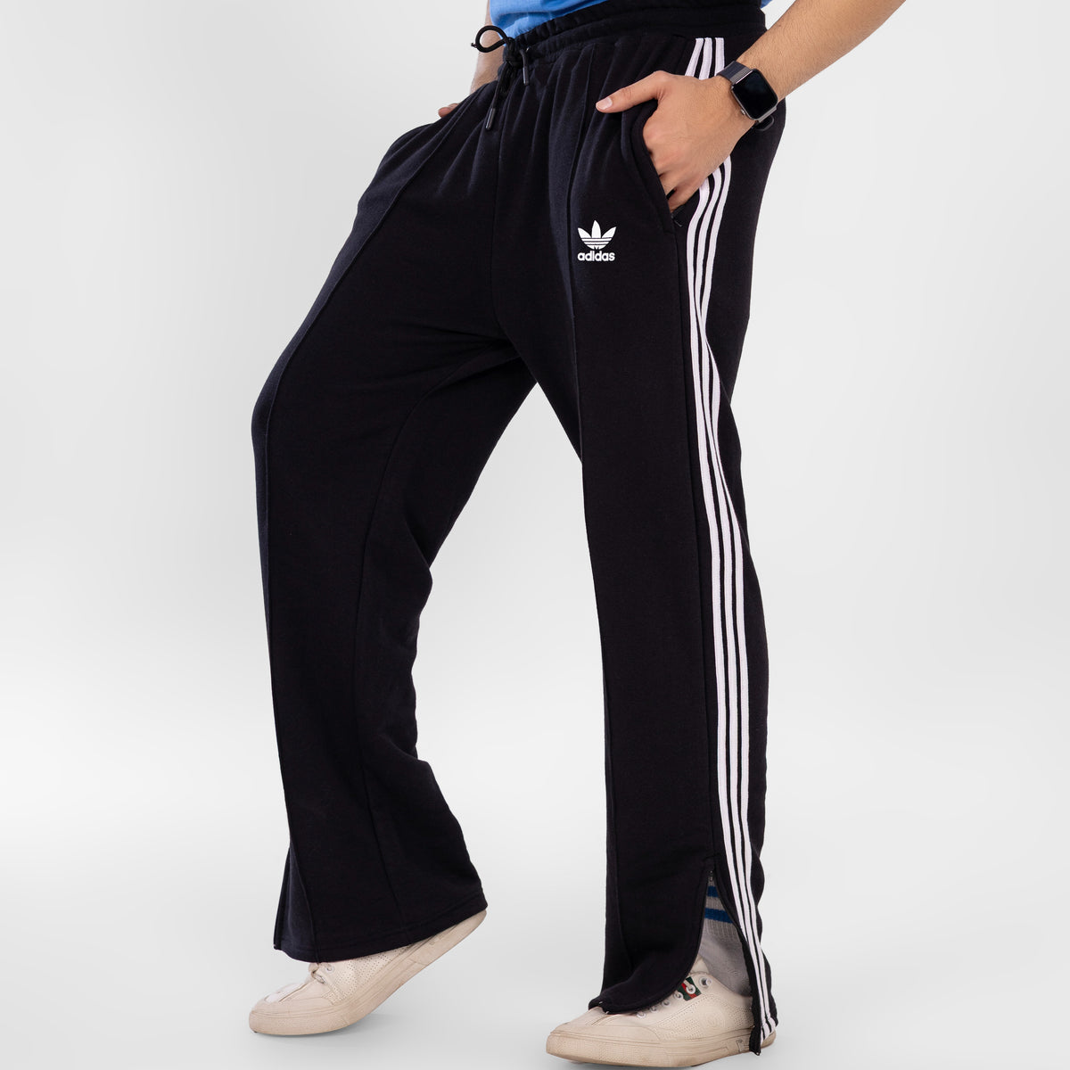 ADI Black Center-Plated Trouser