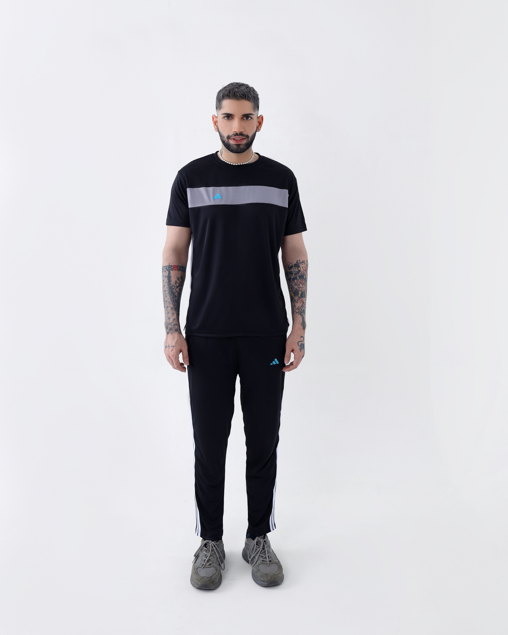 Adi Trio Tracksuit Grey\Black