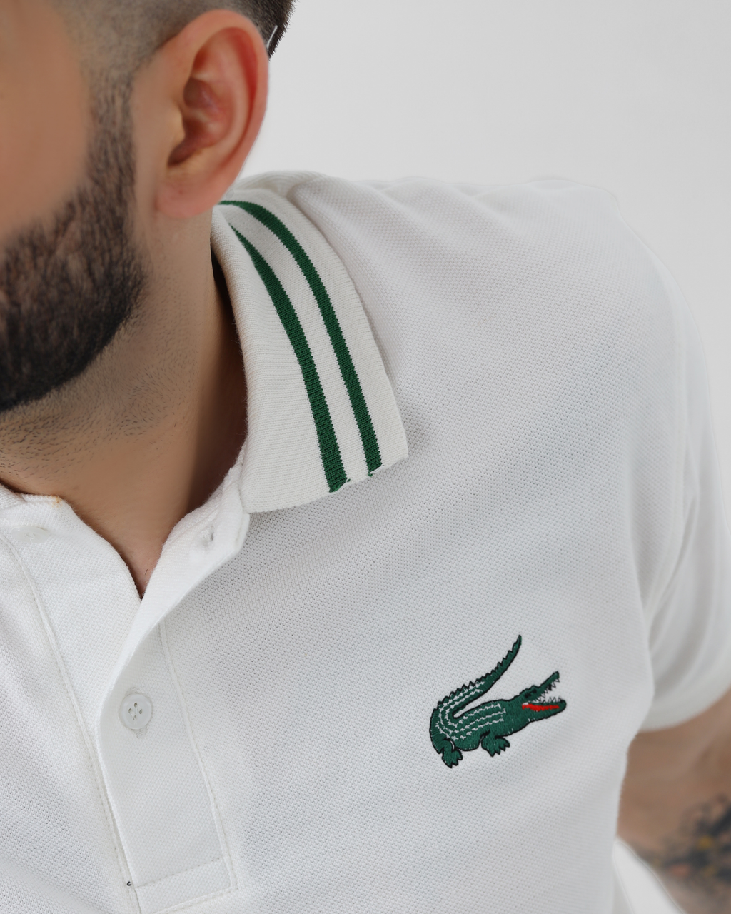 Lst Embroided Polo Shirt - White