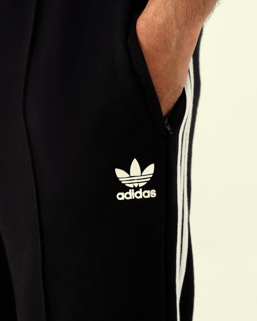 ADI Black Center-Plated Trouser