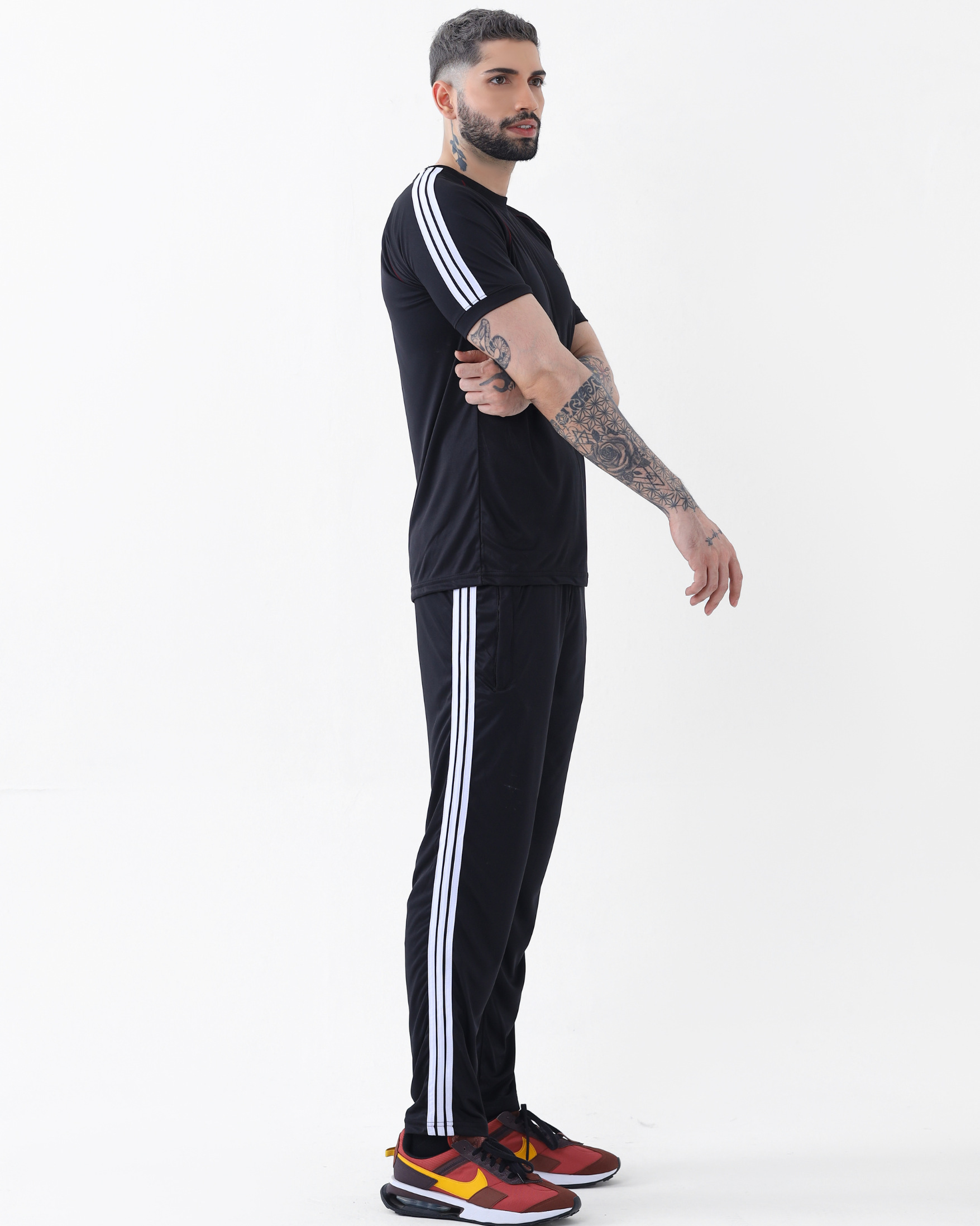 ADI Tri-Liner Tracksuit - Black